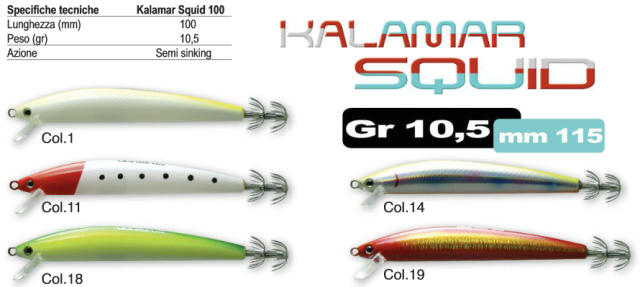 Olympus Kalamar Squid 100 mm. 100 colore 19